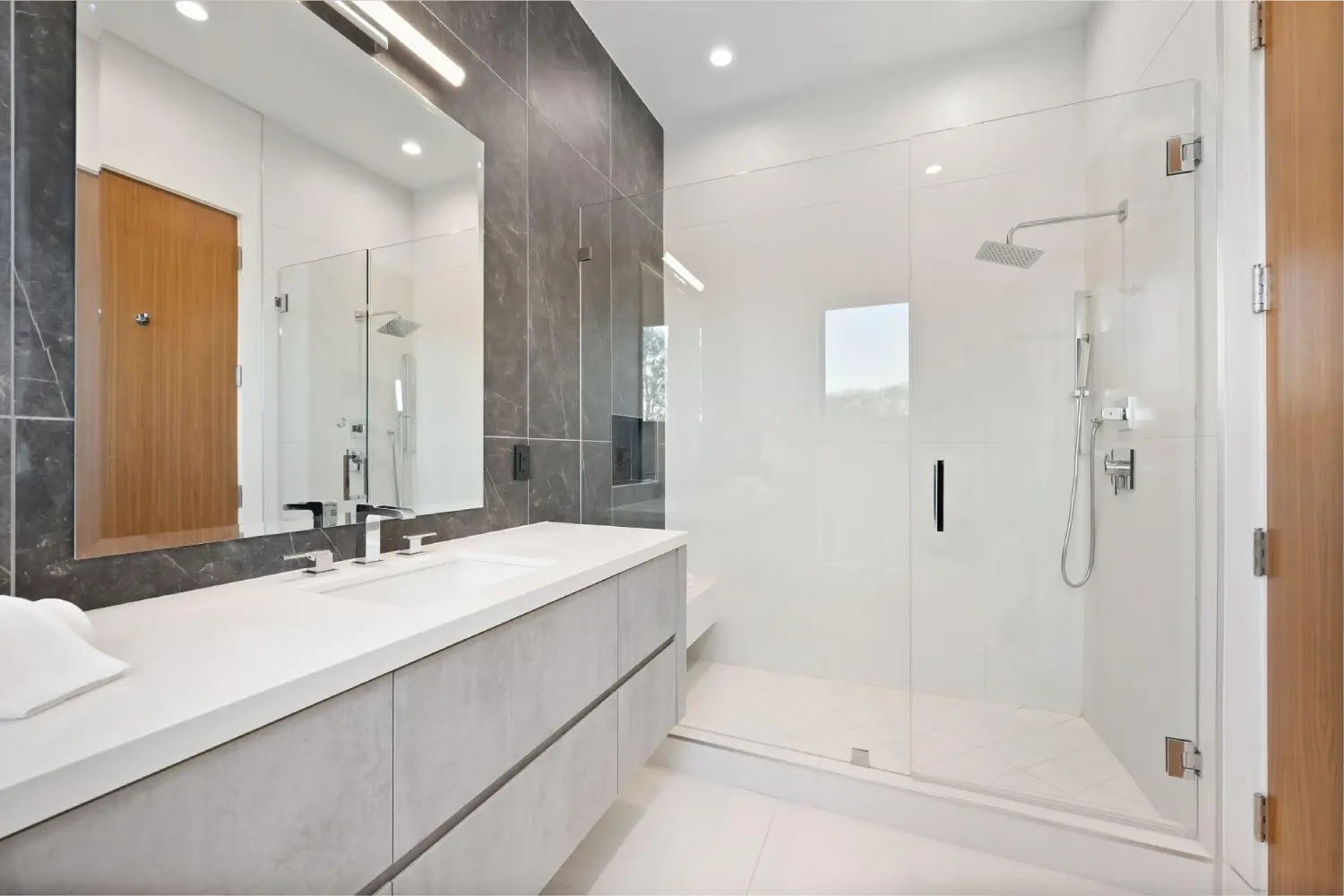 Luxury bathroom renovation by Birch Craft Construction