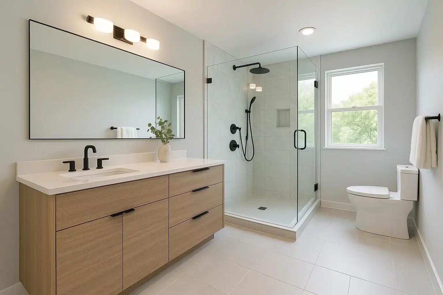 Modern Bathroom Renovation Ann Arbor